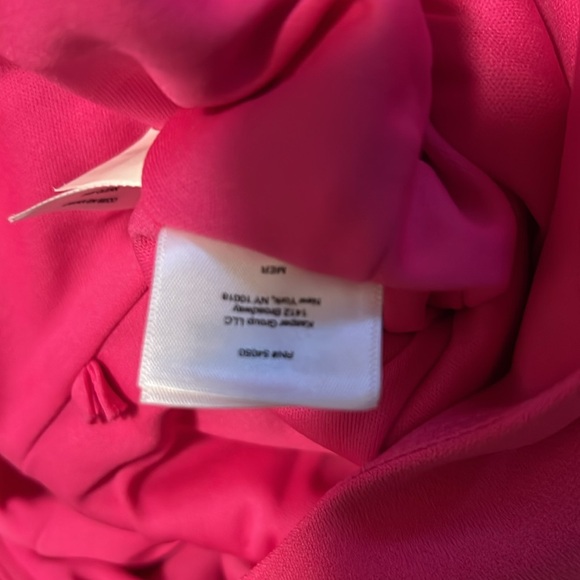 Kasper Hot Pink Snap Design Sleeveless Lined Sheath Dress - Picture 11 of 11